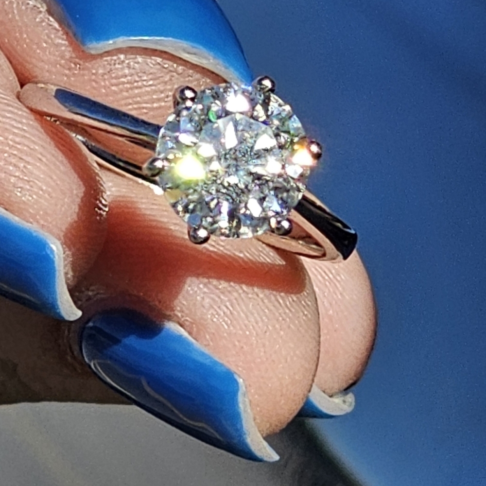 3ct Moissanite Ring Size 9